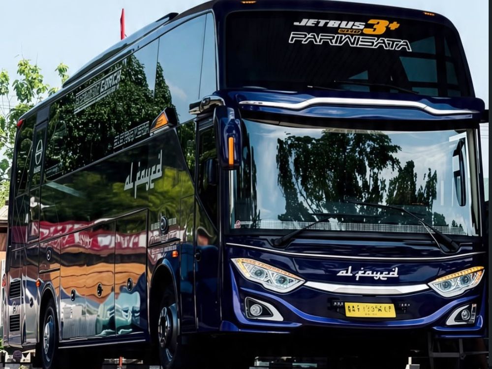 Bus Aghisna Alfayed, di SPBU